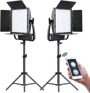 Dimmable Bi-Color LED Video Lighting Kits