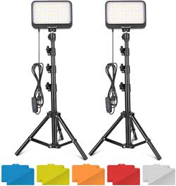 UBeesize Continuous Portable LED Video Light Kit