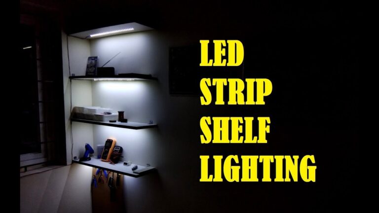 How to Install Led Strip Lights on Shelves